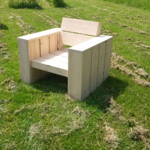 Bank van steigerhout Greta